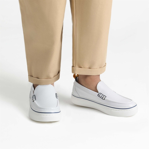 Kids' Slip-On Loafers - WHITE - 6